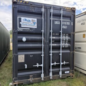 40′ x 8′ x 9.5′ Tall – 2021 Build *High Cube* Shipping/Storage Container – Wind and Watertight – BLACK
