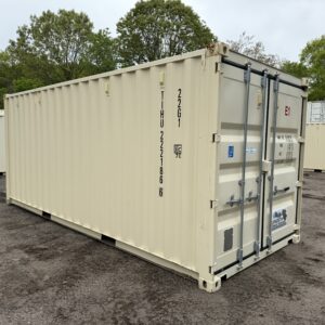 20′ x 8′ x 8.5′ Tall – Gently Used Shipping / Storage Container - Wind & Water Tight - BEIGE