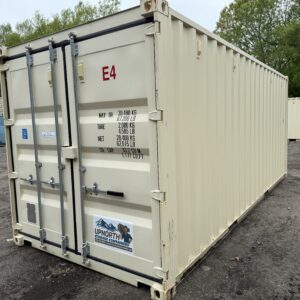 20′ x 8′ x 8.5′ Tall – Gently Used Shipping / Storage Container - Wind & Water Tight - BEIGE
