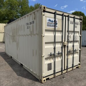 20′ x 8′ x 8.5′ Tall – Gently Used Shipping / Storage Container - Wind & Water Tight - BEIGE