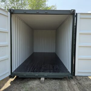 20′ x 8′ x 8.5′ Tall – New Shipping / Storage Container – Wind and Watertight– Green
