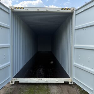 40' x 8' x 9.5' Tall - New "One Trip" High Cube Storage / Shipping Container - Beige