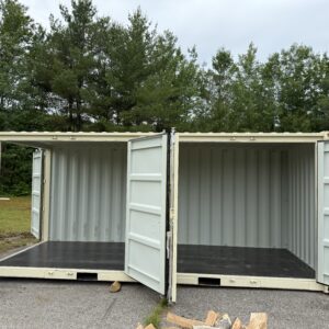 20′ x 8′ x 8.5′ Tall – New Double Side Door Shipping / Storage Container - Beige