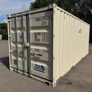 20′ x 8′ x 8.5′ Tall – New  Shipping / Storage Container – Wind and Watertight– BEIGE