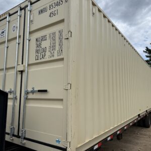 40' x 8' x 9.5' Tall - New "One Trip" High Cube Storage / Shipping Container - Beige