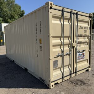 20′ x 8′ x 8.5′ Tall – New  Shipping / Storage Container – Wind and Watertight– BEIGE