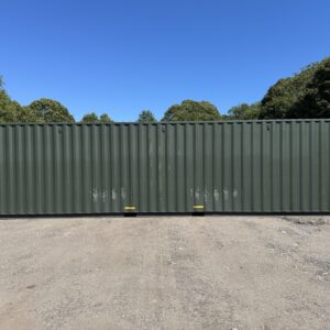 40' x 8' x 9.5' Tall-DENT/DISCOUNTED-New "One Trip" High Cube Storage / Shipping Container - GREEN
