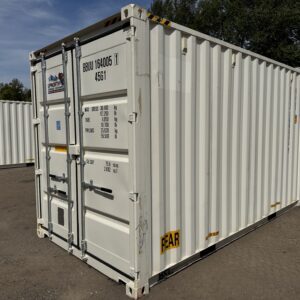 ***UNIQUE***16′ x 8′ x 9.5′ Tall – New *High Cube* Shipping/Storage Container – Wind and Watertight-WHITE