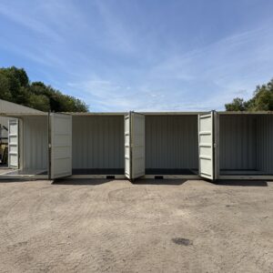40′ x 8′ x 9.5′ Tall – HIGH CUBE With 4 Doors!! New / “One Trip” Shipping / Storage Container – BEIGE