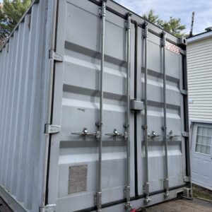 20′ x 8′ x 8.5′ Tall – Gently Used Shipping 2018 / Storage Container - Wind & Water Tight - Patched Holes - Gray