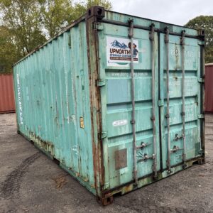 20′ x 8′ x 8.5′ Tall – Used Shipping / Storage Container - Wind & Watertight - GREEN