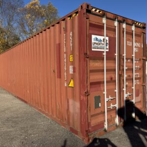 40′ x 8′ x 9.5′ Tall -Wind and Watertight-Used Shipping / Storage Container -  Red