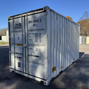 ***UNIQUE***16′ x 8′ x 9.5′ Tall – New *High Cube* Shipping/Storage Container – Wind and Watertight-WHITE