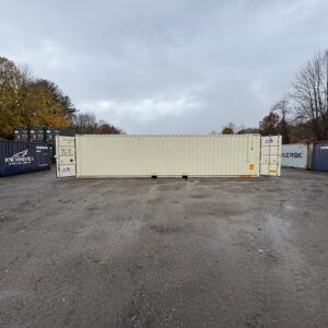 40′ x 8′ x 9.5′ Tall – HIGH CUBE Double Door New / “One Trip” Shipping / Storage Container – BEIGE