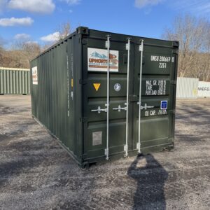20′ x 8′ x 8.5′ Tall – New Shipping / Storage Container – Wind and Watertight– Green