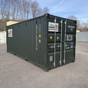 20′ x 8′ x 8.5′ Tall – New Shipping / Storage Container – Wind and Watertight– Green