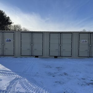 40′ x 8′ x 9.5′ Tall – HIGH CUBE With 4 Doors!! New / “One Trip” Shipping / Storage Container - BEIGE