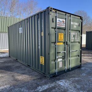 20′ x 8′ x 9.5′ Tall – New **HIGH CUBE**  Shipping / Storage Container – Wind and Watertight– GREEN