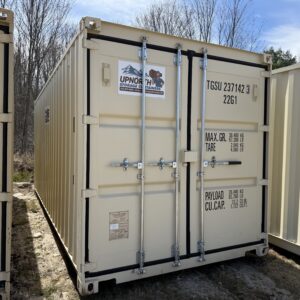 20′ x 8′ x 8.5′ Tall – New Shipping / Storage Container – Wind and Watertight– Beige