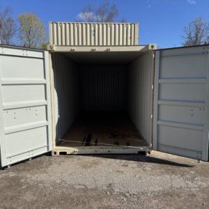 20′ x 8′ x 8.5′ Tall – Gently Used Shipping Storage Container - Wind & Water Tight - Beige