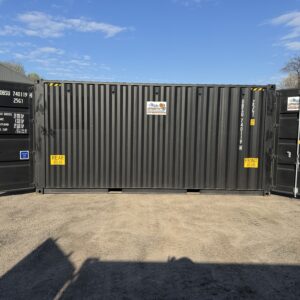 20′ x 8′ x 9.5′ Tall –New **HIGH CUBE DOUBLE DOOR** -Shipping / Storage Container – Wind and Watertight– Black