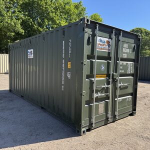 20′ x 8′ x 8.5′ Tall – New  Shipping / Storage Container – Wind and Watertight– Green
