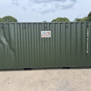 20′ x 8′ x 8.5′ Tall New **DENT** “One Trip” Shipping / Storage Container – Green