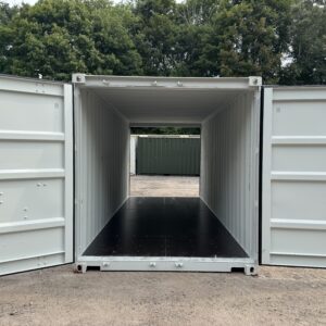 20′ x 8′ x 8.5′ Tall – New / One Trip **Double Door** Shipping / Storage Container – Wind and Watertight– GRAY
