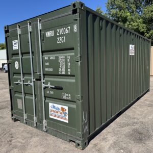 20′ x 8′ x 8.5′ Tall New / “One Trip” Shipping / Storage Container – GREEN