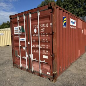 20′ x 8′ x 8.5′ Tall –Used Shipping / Storage Container-Wind and Watertight - RED
