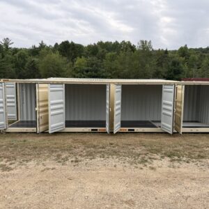 Forty Foot Long By Eight Foot Wide By Nine 1/2 Foot Tall – HIGH CUBE Four Door New / “One Trip” Shipping / Storage Container - Beige