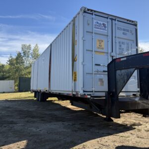 40′ x 8′ x 9.5′ Tall – HIGH CUBE New / “One Trip” Shipping / Storage Container – Gray