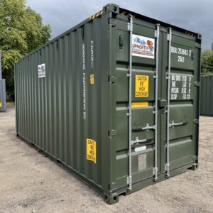 20′ x 8′ x 9.5′ Tall – New **HIGH CUBE** Shipping / Storage Container – Wind and Watertight– GREEN