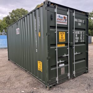20′ x 8′ x 9.5′ Tall – New **HIGH CUBE** Shipping / Storage Container – Wind and Watertight– GREEN