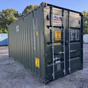 20′ x 8′ x 9.5′ Tall – New **HIGH CUBE** Shipping / Storage Container – Wind and Watertight– GREEN