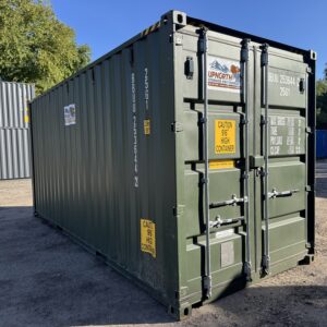20′ x 8′ x 9.5′ Tall – New **HIGH CUBE** Shipping / Storage Container – Wind and Watertight– GREEN