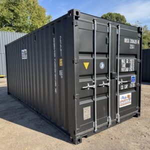 20′ x 8′ x 8.5′ Tall –New Shipping / Storage Container-Wind and Watertight - BLACK