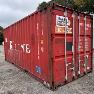 20′ x 8′ x 8.5′ Tall –Used Shipping / Storage Container-Wind and Watertight - RED