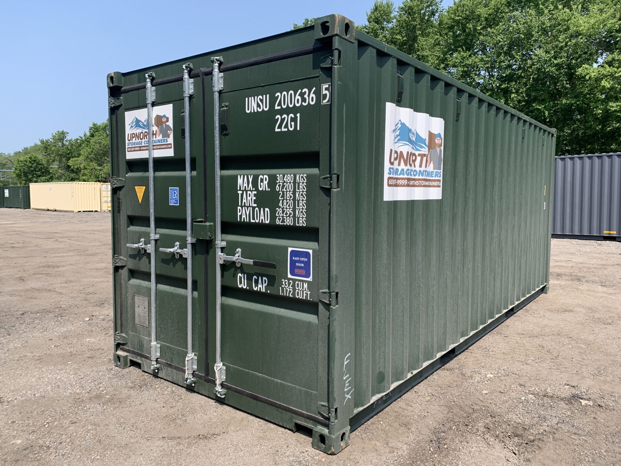 10′ x 8′ x 8.5′ Tall– New Shipping/Storage Container – Wind and Watertight  – BLUE