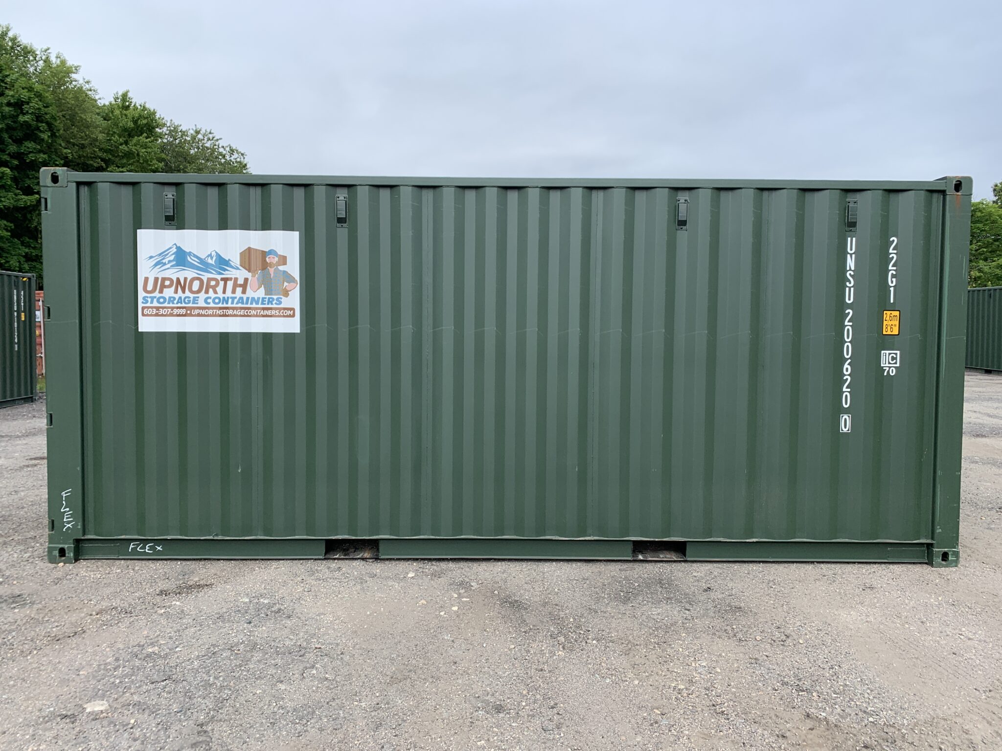 20′ x 8′ x 8.5′ Tall – New Shipping / Storage Container – Wind and  Watertight– Toy Army Green