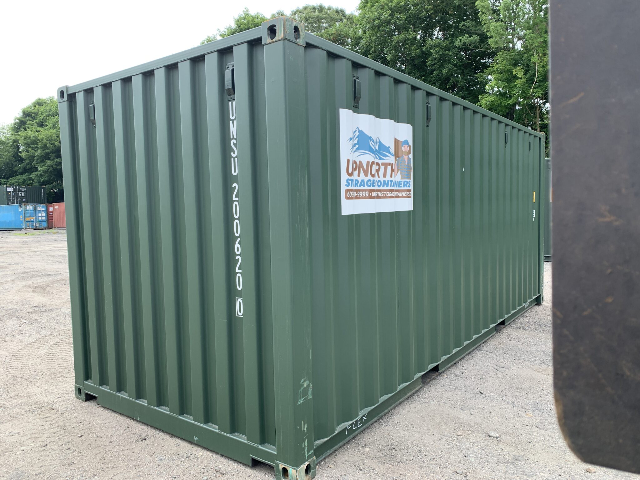 20′ x 8′ x 8.5′ Tall– New Shipping/Storage Container – Wind and Watertight  –GREEN